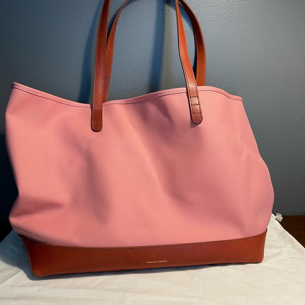 Mansur Gavriel new without tags leather and canvas tote